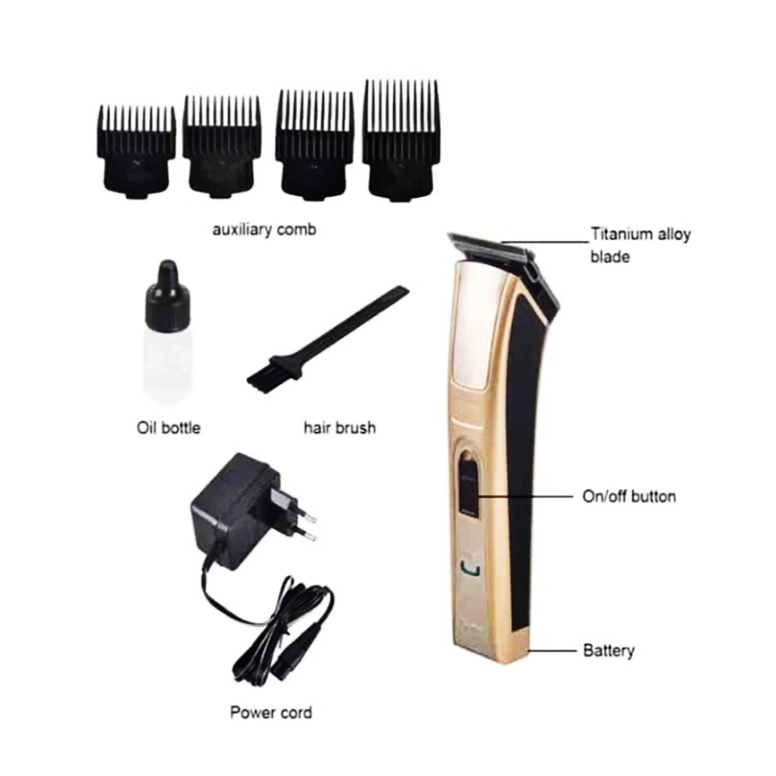 Kemei KM-5017 Hair ClipperBeard Trimmer - Image 4