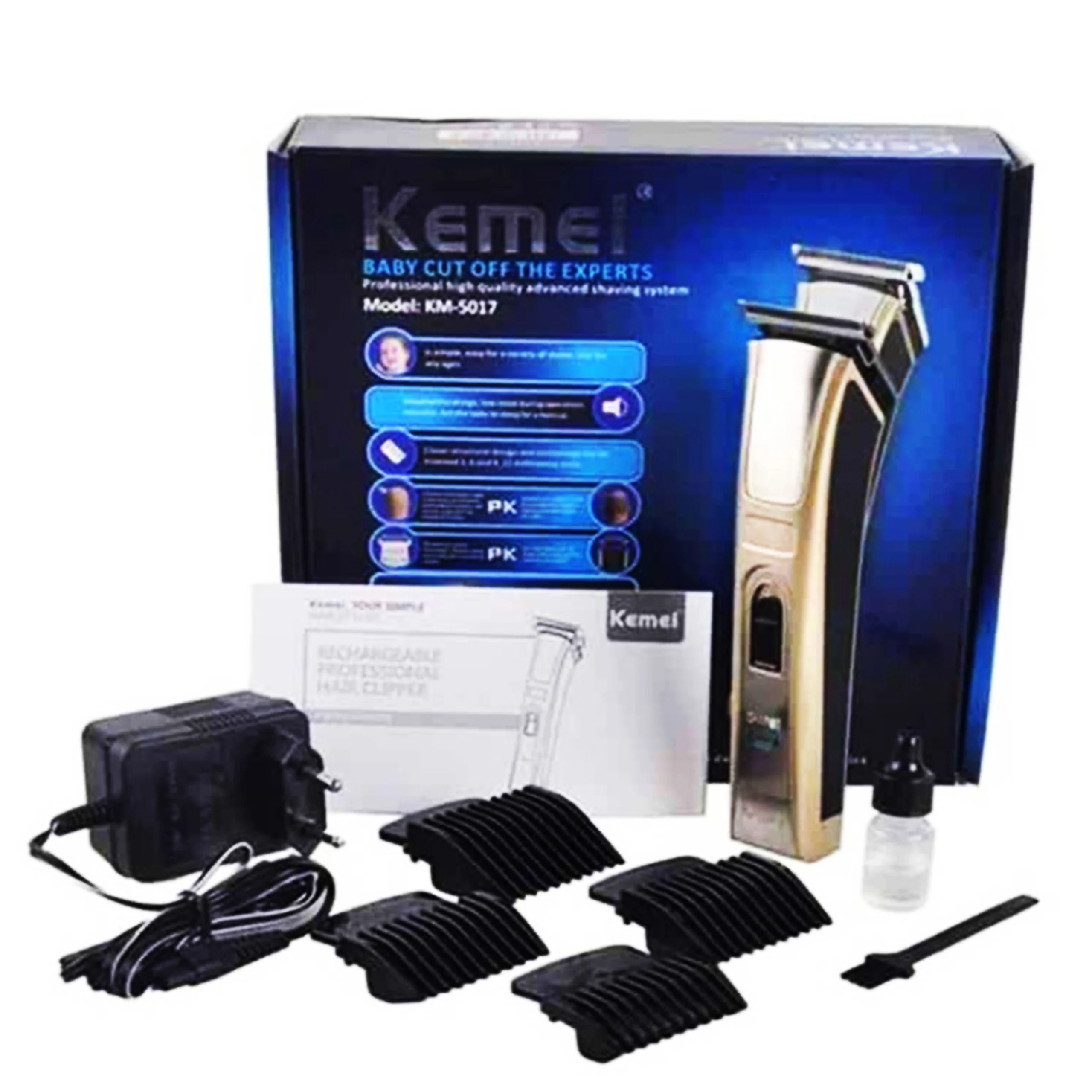 Kemei KM-5017 Hair ClipperBeard Trimmer - Image 5
