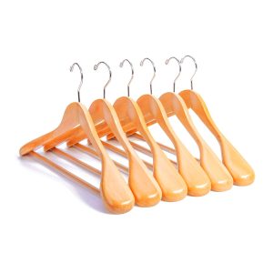 Nature Smile 16" Wooden Hangers Anti-Slip Natural Coat Hanger